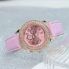 Orologi da polso Moda Donna Orologi sportivi Cintura in pelle casual Abito al quarzo Orologio da donna con diamanti Regalo femminile Relogio Feminino