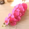 زهور زخرفة زهرة الاصطناعية ملونة روز هدية المياه المخملية phalaenopsis محاكاة عالية الصينية