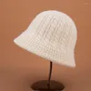 Берец осенние женщины вязаная шерстяная шляпа шляпа зима на открытом воздухе сохранить теплый чистый цвет купол панама черный хаки бежевый рыбак оптом