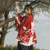 Vêtements ethniques japonais Kimono Cardigan samouraï Yukata traditionnel femmes mince Haori décontracté Anime impression chemise Streetwear Femme hommes asiatique