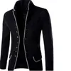 Abiti da uomo Blazer Stand Stand Collar Coat Slip Fit Giacca abbigliamento Overcoat Tops Dress