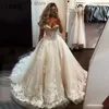 ثياب الحفلات فستان زفاف فاخر قبالة الكتف من الدانتيل A-line Boho Princess White Ivory Bridal Dress Buhemian Wedding Grow 2021 T230502