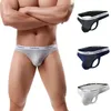 Underpants Cotton Mens Underwear Breathable Solid Briefs Panties Sexy Comfortable Men's G-string Thong Knickers Soft T-back