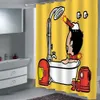 Tende Nuovo cartone animato Super Tenda da doccia Bagno Tenda da doccia impermeabile Tenda da doccia in tessuto con teschio di zucchero Tende impermeabili