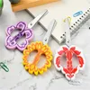 Schaar 3Pcs/Set Small Craft Scissors Scrapbooking DIY Flowers Children's Scissors Student Balisong Edc School Supply Kawaii Stationery