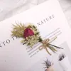 Dekorative Blumen Mini echte natürliche getrocknete Blumenstrauß Rose Pampasgras Gypsophila Pflanzen Heimdekoration Weihnachtsgeschenke DIY