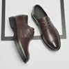 Chaussures en cuir pour hommes, chaussures rehaussantes, semelles intérieures rehaussantes de 6CM, robe britannique d'affaires, chaussures de bureau formelles pour hommes, chaussures de mariage