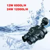 Pumpar 12/24W Aquarium Wavemaker Double Power Head Water Circulation Pump med Sugring Cup justerbar riktning vilket gör vatten ström