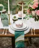 Tafel servet 4 stks marmeren textuur groen vierkante servetten 50 cm feest bruiloft decoratie doek keuken diner portie