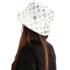Szerokie brzegowe czapki dla kobiet w stylu kapeluszu basenu literackie wszechstronne mężczyźni gwiazda drukowana sunshade dryft organizator baseballowe czubki baseballowe