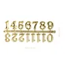 Väggklockor 6 st klocktillbehör svarta bokstavs klistermärken romerska siffror kit hantverk arabisk nummer plast