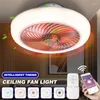 Intelligent Ceiling Fan With Lamp Electric Bedroom Decorative Ventilator Smart Control Remote Decor