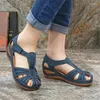 Sandalen vrouwen bedekken hielpartjes vrouwelijke ronde teen zachte bodem schoenen 2023 zomer dame comfortabel strand big size 44 45 46