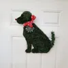 クリスマスの装飾手作りのラブラドールレトリバー動物ガーランド犬花輪子犬屋内屋外ペンダント装飾品ホームデコレーションキリ