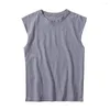 Men's Tank Tops Simple Men Undershirt Loose Sporty Sleeveless Sweat-absorbent Vest Cool Gym Clothes
