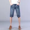 Männer Shorts SULEE Marke Sommer Neue Männer Stretch Kurze Jeans Mode Lässig Slim Fit Hochwertige Elastische Denim Shorts Männliche Kleidung T230502