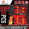 Schroevendraaier VDE Izolowany śrubokrętny zestaw 1000V Phillips Phillips Bits Driver Kit z Tester Pen Electricians Ręczne