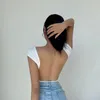 Женские танки U-образное сплошное цвет Y2K Top Top Top Top Tops Casual Clothing 2023 Skinny Basic Summer Slim Fit Sexy Tank