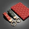 Keychain Key Chain Buckle Handmade Leather Keychains Men Women Bags Pendant Accessories