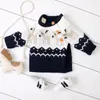 Pullover Toddler Baby's Clothes Girls Boys Christmas Sweater Round Neck Long Sleeve Loose With Elk Pattern Children's Clothing