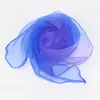 Nouveau femmes Organza mousseline de soie soie carré écharpe cou foulards dames cheveux écharpe solide femme mousseline de soie foulard châle accessoire cadeau