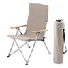 Mobilier de camping Chaise de camping en plein air Chaises longues réglables à trois vitesses Long dossier inclinable pliant Jardin Pique-nique Plage Relaxation