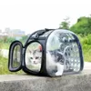 Barnvagnar reser husdjursäck kattbärare väskor andningsbara pvc fällbara valp utomhus axelväska fällbara bärbara katter som bär gratis frakt