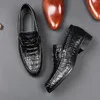 Men Streetwear Fashion Business Casual Thick Platform Big Size Leather Wedding Loafers Shoes Harajuku Korean Man Leather Shoes