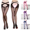 Women's Leggings Woman Open Crotch Transparent Stocking With Silk Super Thin Panties Skinny Body Shaper Erotic Costume BuPush Up