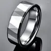 Обручальные кольца 8 мм ширина вольфрамовое стальное кольцо Внешнее поверхностное расколо