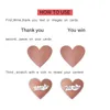 Gift Wrap 25mm 100/300pcs 3 Colors Scratch Off Stickers Heart Shape Labels Sticker DIY Handmade For Game Stationer