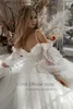 Party Dresses Glitter Wedding Dresses Puff Sleeve Appliques Lace 3D Flowers off Shoulder Tulle Boho Bride Gown 2021 vestidos de novia T230502