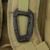 5 PCSCARABINERS BUCKLE CLIP OUTDOOR CAMPING BIG TOOLDバックルプラスチックスチールモルクイックフックバックパック戦術カラビナモルバックルフックP230420