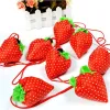 Strawberry Shape Storage Handväska druvor Ananas fällbara shoppingväskor Återanvändbara vikbara livsmedelsbutiker Nylon Stora väska 13 färger