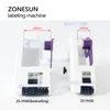 ZONESUN Distributore di etichette palmare Applicatore Adesivo per bottiglie Etichettatura manuale Etichettatrice per cartellini dei prezzi Etichettatrice piatta ZS-YH60