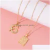 Pendant Necklaces Chinese Style Rhinestone Dragon Pendent Vintage Punk Thin Chain Necklace For Women Clavicle Choker Jewelry Dhgarden Dhake