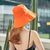 Berets zomer dubbelzijdige vissershoed vrouwelijke buitenste zonne-zonnebrand sunscreen emmer cap dames vrijetijdsbeveiliging bassin caps h6844