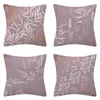 Pillow Case Rose Pink 45 Square Pillowcases Home Decoration Throw Cushion Cover Peach Skin Funda Cojines