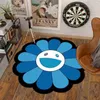 Carpets Carpet Designers Cartoon Sunflower Round Carpet non glisse à glissement à gré