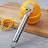 3 I 1 Lemon rit rostfritt stål Peeler citroner orange citrus ratplan planeringsskärare skalning kniv fruktverktyg gadget kök tillbehör mhy032