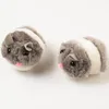 Cat Toys 1 PC Śliczne pluszowe futrzane zabawkowe koktajl myszy Pet Kitten zabawny szczur Bezpieczeństwo Mały interaktywny prezent