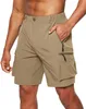 Shorts pour hommes Shorts de travail légers d'été pour hommes Shorts à fermeture éclair Multi-poches pour téléphone portable Shorts pour hommes Casual Randonnée Running Shorts 230503