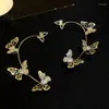 Backs Ohrringe LETAPI Fashion Damen Ohr Manschette Hohl Sweet Butterfly Bones Clip für Frauen Bijoux Schmuck