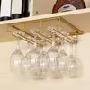 Organização copos de vinho rack sob armário stemware rack vinho vidro cabide cremalheiras fio suporte vidro fping
