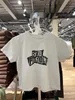 CAMESOSOLS Tanks Vintage Letter Grafische crop top vrouwen zomer Casual ronde nek korte mouw t -shirt vrouwelijke retro klassieke katoenen tops chic 230503