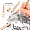 Маркеры 12 наконечник пигментной лайнер Micron Ink Mark Pen для манги рисовать наброски иголки линия крюка.