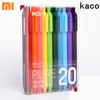 Ballpoint Pens Kaco 2010 Assorted Colors Retractable Gel 05MM Color ink Smooth Writing for Journals Notebooks Planner Drawing Stationery 230503