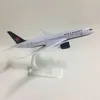 Aircraft Modle 20 cm Metal Airplane Model Black Air Canada Airlines B787 Boeing 777 Airways Symulacja samolot Symulacji Model W Stand Aircraft Prezent 230503