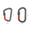 Carabiners XINDA Climbing Carabiner 25kN Lock O D-Shape Screw Climbing Lock Safety Buckle Carabiner Climbing Accessories P230420