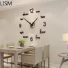 Orologi da parete Nordic Creativo Fai Da Te Soggiorno Moda Arte Orologio Semplice Laminas 3d Autoadhesivas Mur Pegatinas De Pared Reloj